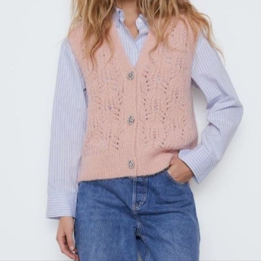 Zara Pink Vest